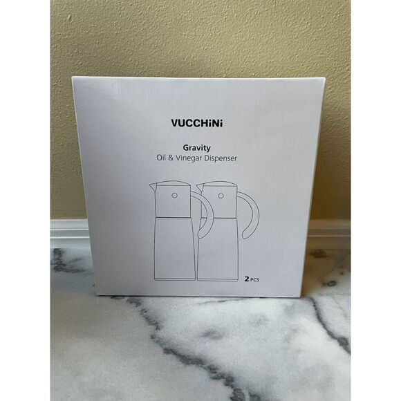 Vucchini Gravity Oil and Vinegar Dispensers Pack of 2 - Picture 1 of 3